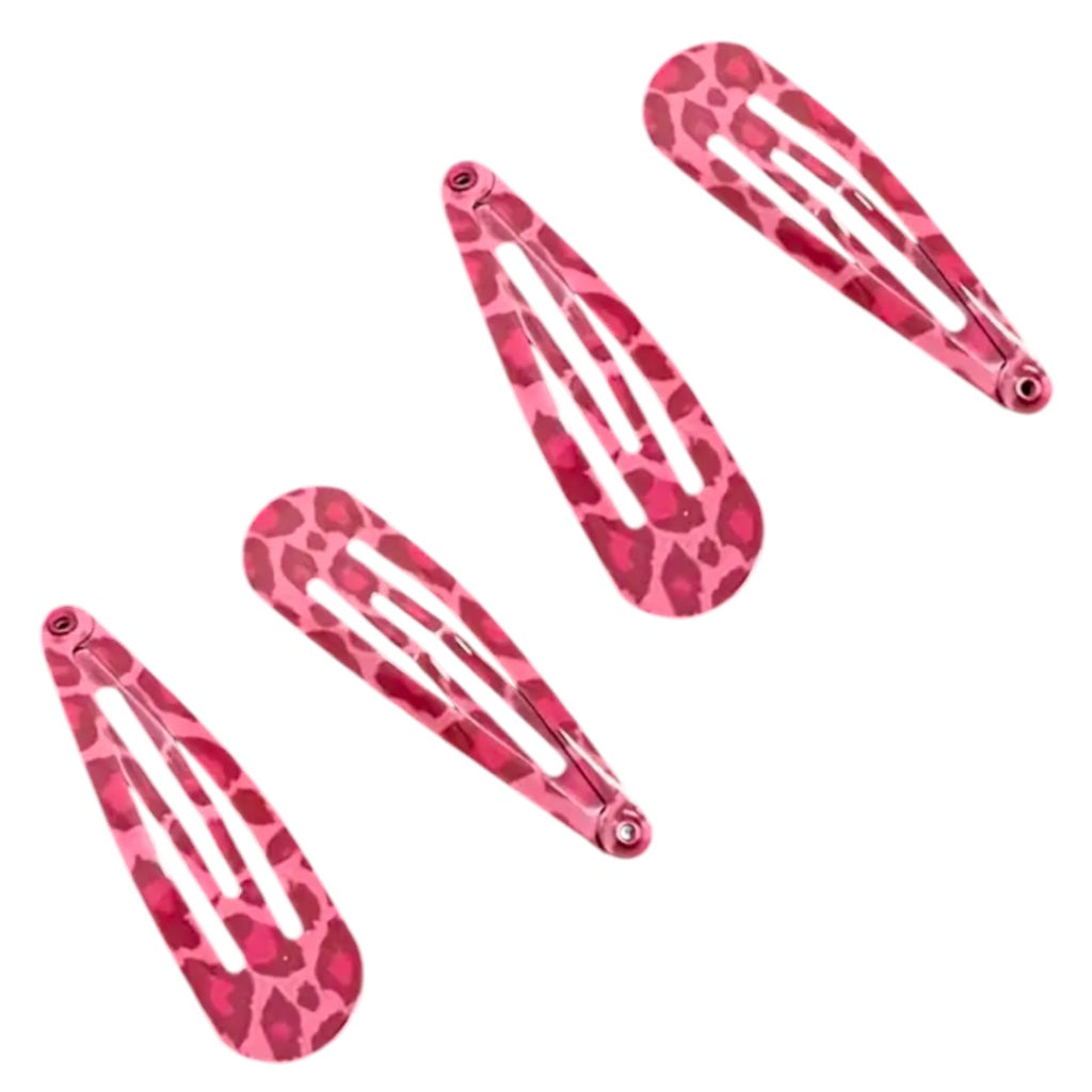Ensemble De Pinces À Cheveux Léopard Vintage Pour Femmes, Barrettes Mignonnes En Alliage Esthétique Y2K