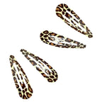 Ensemble De Pinces À Cheveux Léopard Vintage Pour Femmes, Barrettes Mignonnes En Alliage Esthétique Y2K