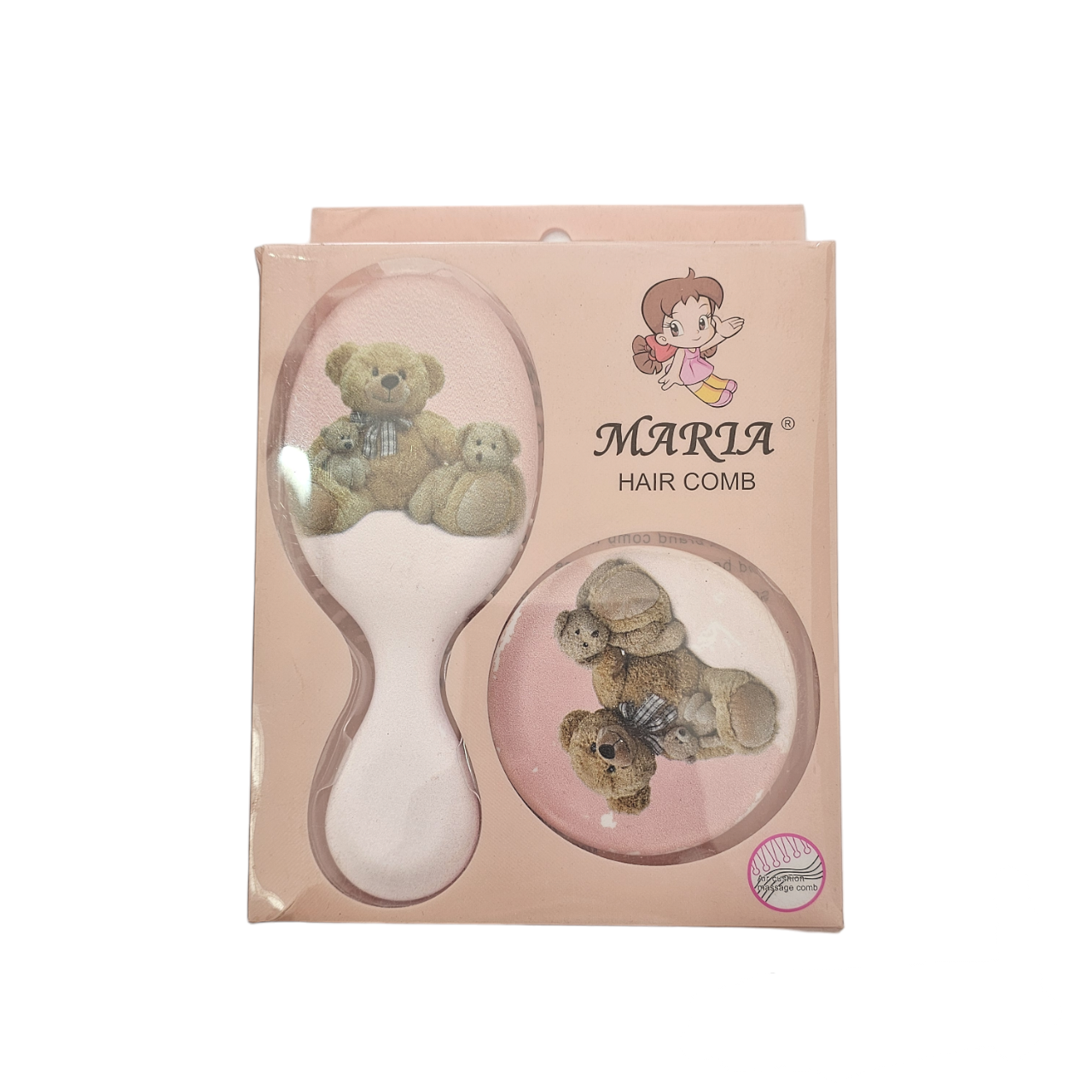 Brosse À Cheveux Antistatique Dessin Animé, 2 Pièces
