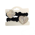 2Pcs Élastiques À Cheveux En Soie Couleur Unie Bandeaux Pour Queue De Cheval Pour Cheveux Épais Et Fins Accessoires Pour Cheveux Femmes Filles