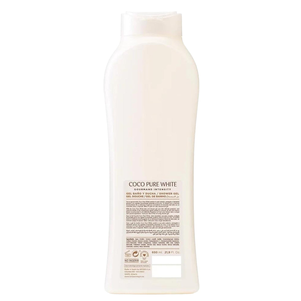 جل استحمام Tulipán Negro Coco Pure White – لبشرة فائقة النعومة