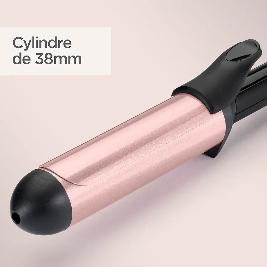 Babyliss مكواة تجعيد الشعر - C453E - 38 ملم من الكوارتز والسيراميك