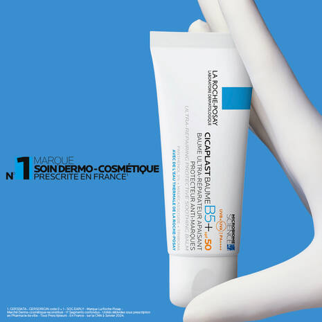 La Roche-posay Cicaplast Baume B5+ Spf50 Baume Ultra-réparateur Apaisant Protecteur Anti-marques