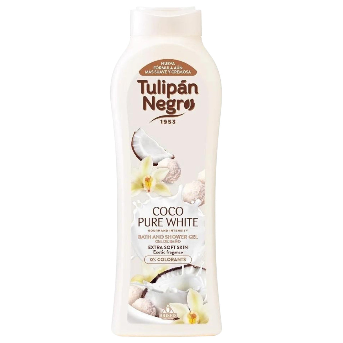 جل استحمام Tulipán Negro Coco Pure White – لبشرة فائقة النعومة