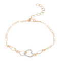 Ensemble De Bijoux Classiques Pour Femme Avec Bracelet En Perles Étincelantes Et Diamants