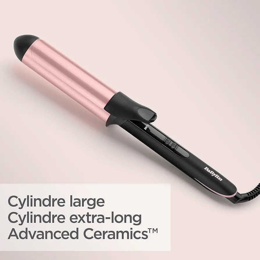 Babyliss مكواة تجعيد الشعر - C453E - 38 ملم من الكوارتز والسيراميك