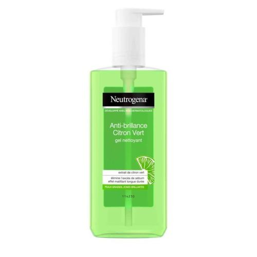Neutrogena Gel Nettoyant Visage Soin Visage Anti-Brillance Citron Vert 1 Flacon Pompe
