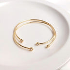 Superbe Bracelet En Zircon Incrusté Et Doré