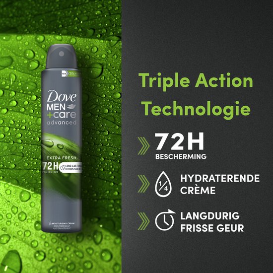 Dove Men+ Care Advanced Déodorant Extra Fresh Anti Transpirant 72H Protection