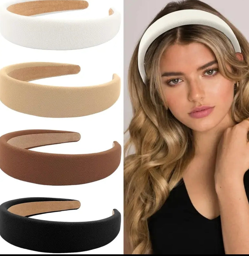 1 Bandeau De Style Simple Cerceau Antidérapant Large Bord Accessoires De Coiffure Élégants Serre Tête