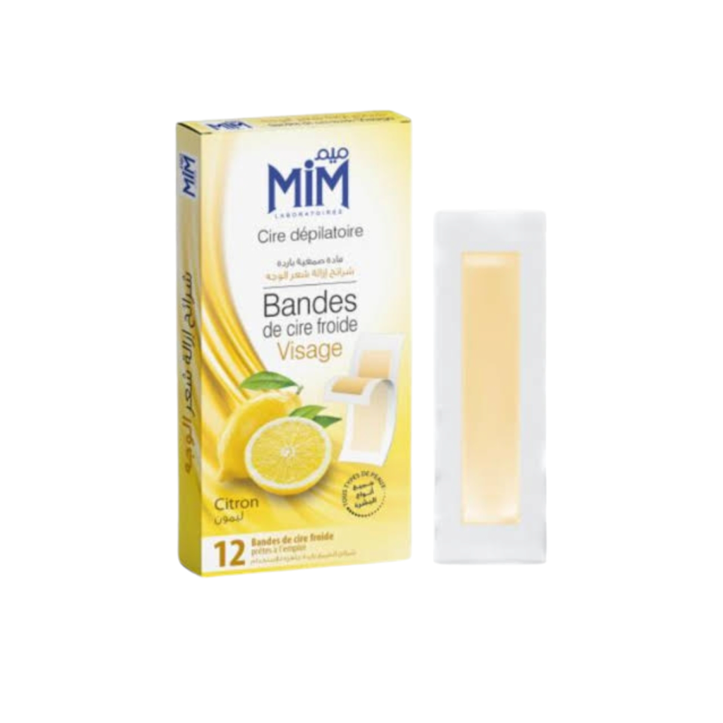 Cire Dépilatoire Bandes De Cire Froide Visage Citron 12 Bandes