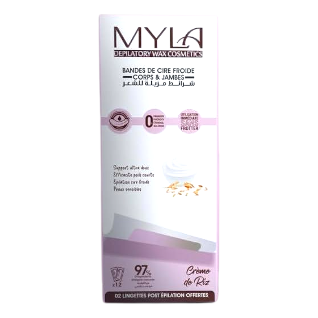 Myla Bande De Cire Corps Et Jambe Créme De Riz