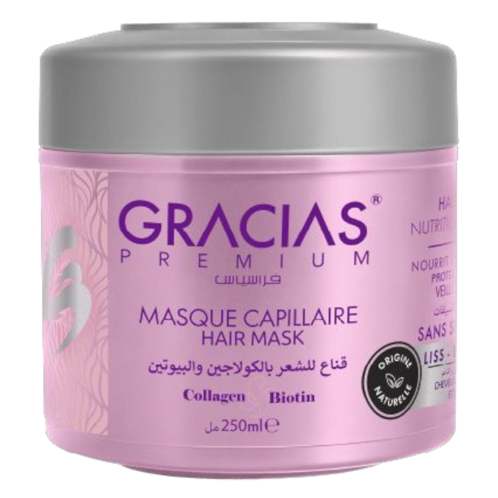Gracias Sans Sulfates Masque Capillaire Hair Mask Cheveux Normaux Et Fins