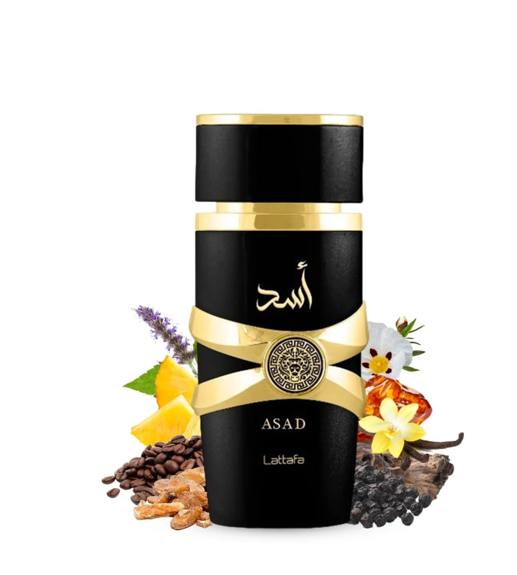 Asad Lattafa Eau De Parfum Natural Spray Vaporisateur