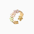 Bague Ajustable En Forme De Marguerite
