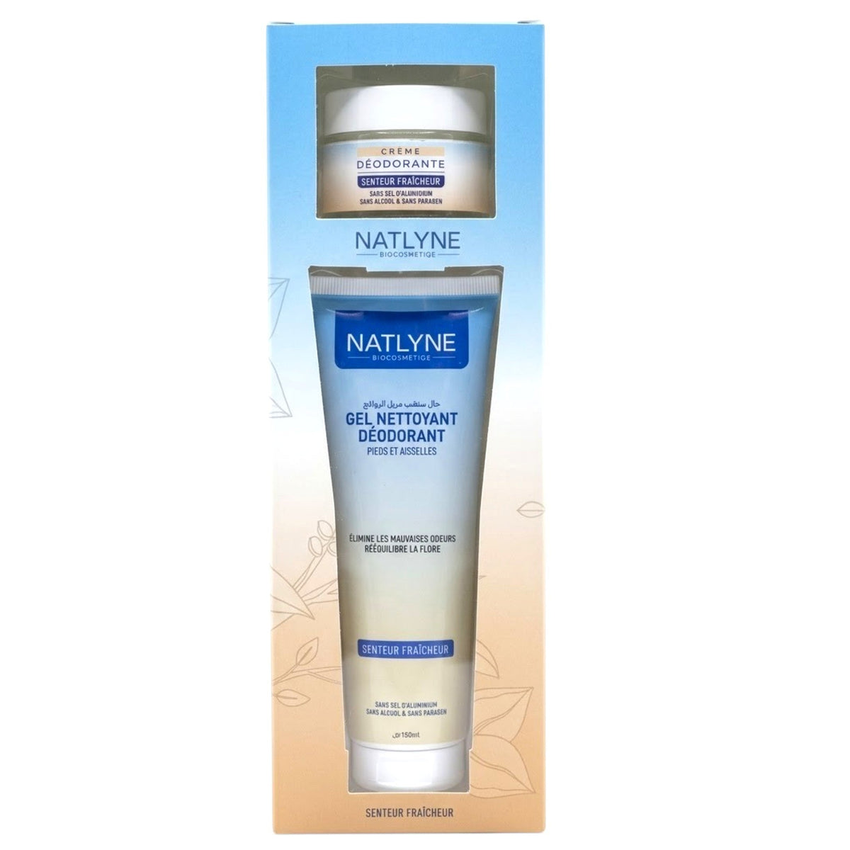 Natlyne Coffret  Fresh Women – Gel Nettoyant Déodorant Pieds Et Aisselles Avec Crème Déodorante
