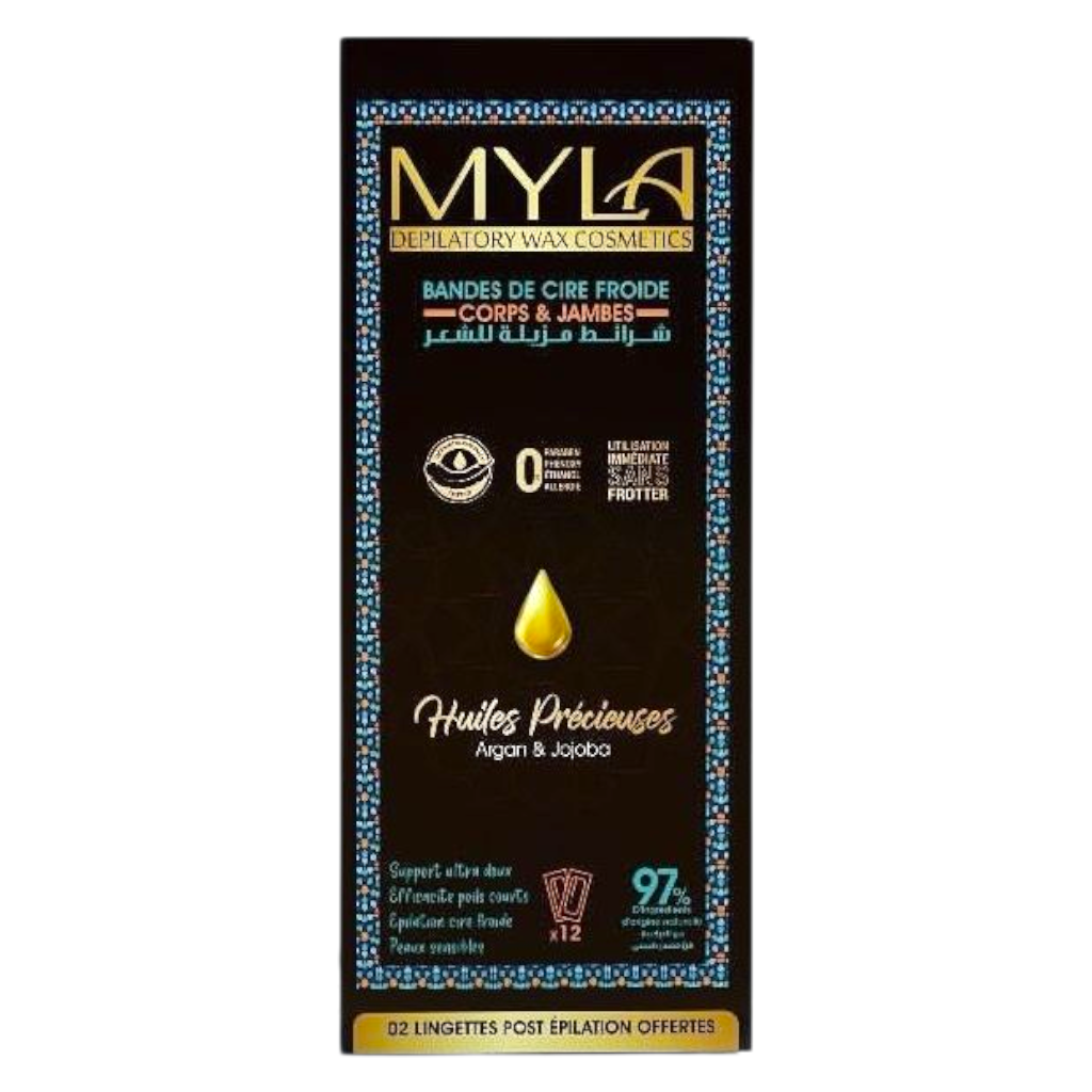 Myla Bande De Cire Corps Et Jambe Huiles Précieuses