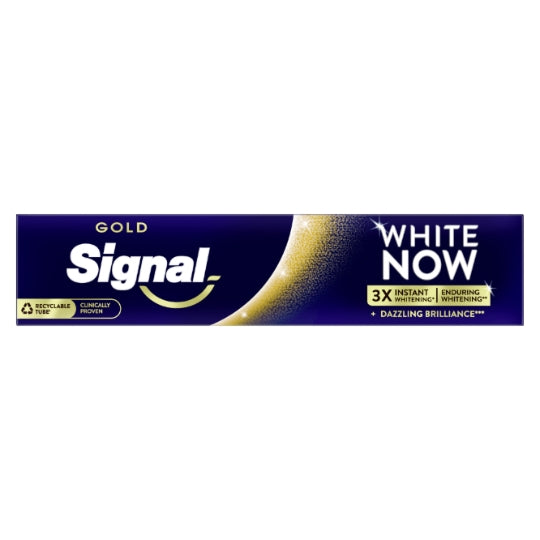 Signal Gold White Now معجون أسنان بياض فوري 3X