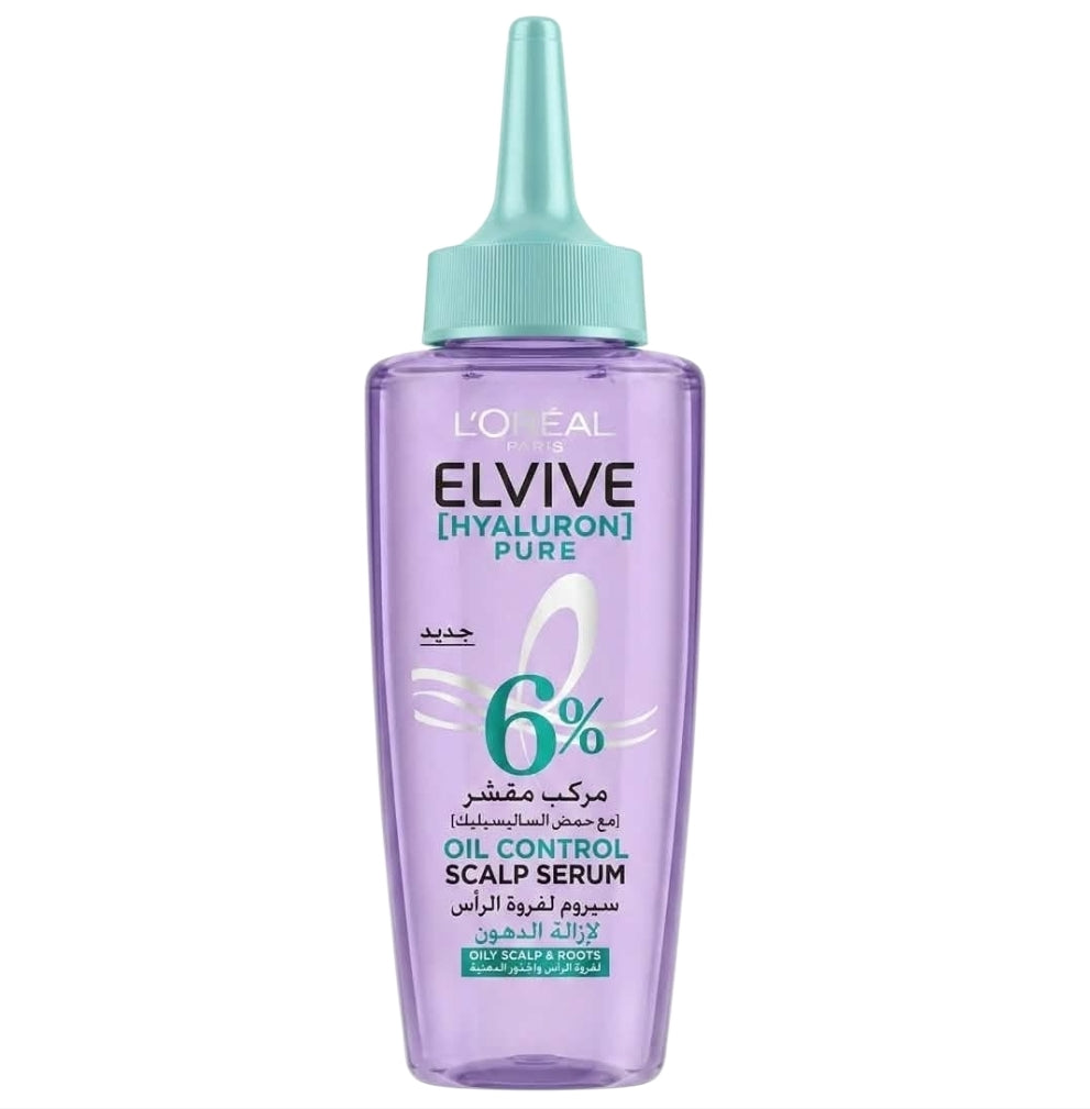 Elvive L'oréal Paris Hyaluron Pure Sérum Cuir Chevelu Contrôle Du Sébum 6% À L'acide Salicylique