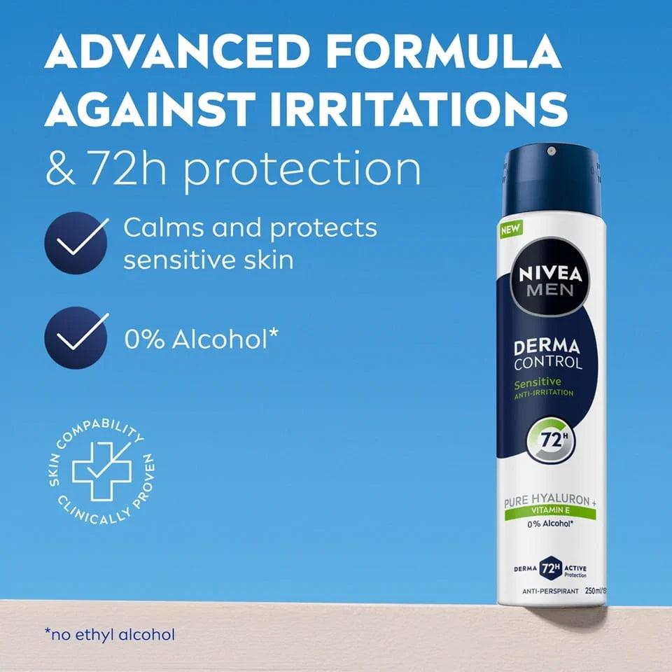 Nivea Men Derma Control Sensitive Anti-Perspirant Spray