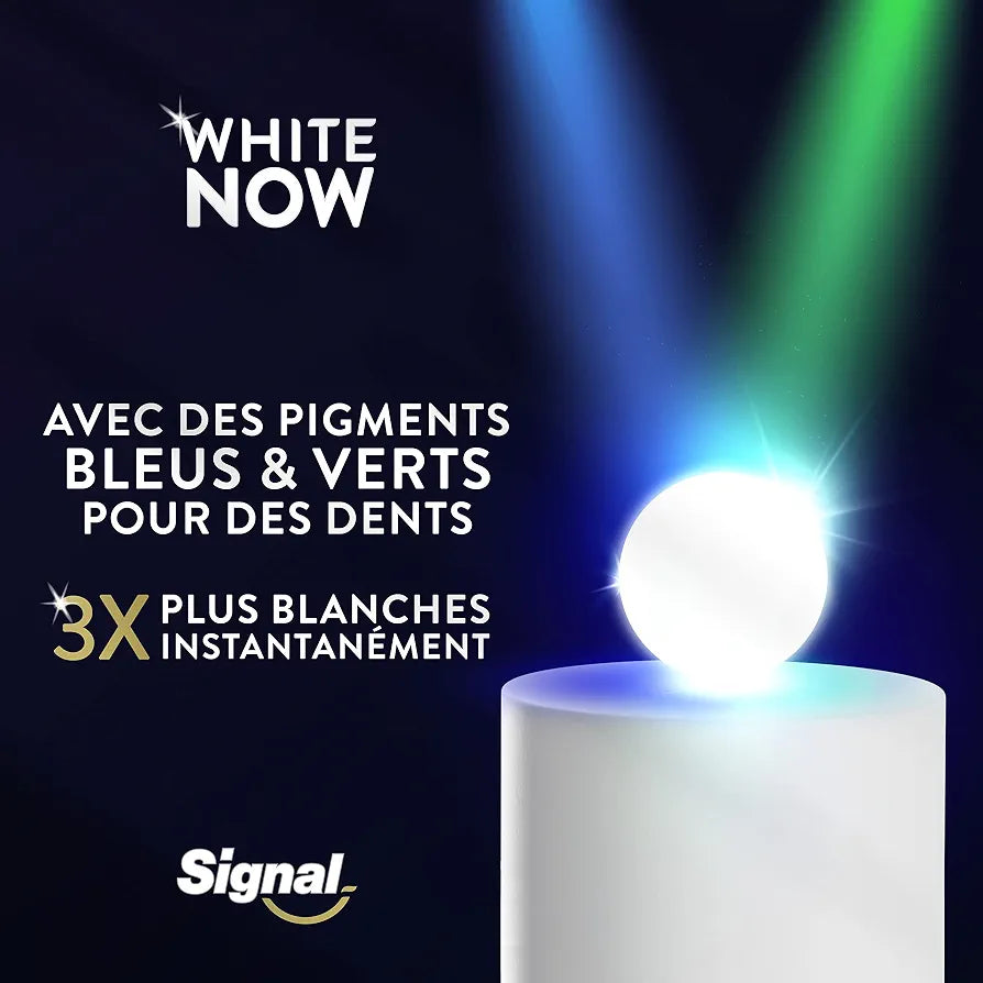 Signal Gold White Now معجون أسنان بياض فوري 3X