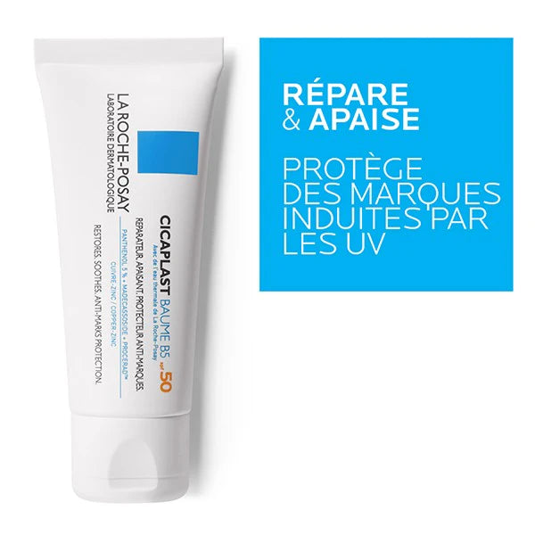 La Roche-posay Cicaplast Baume B5+ Spf50 Baume Ultra-réparateur Apaisant Protecteur Anti-marques