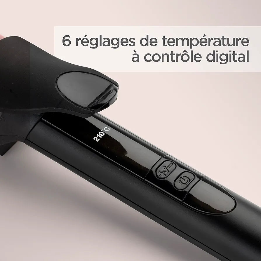 Babyliss مكواة تجعيد الشعر - C453E - 38 ملم من الكوارتز والسيراميك