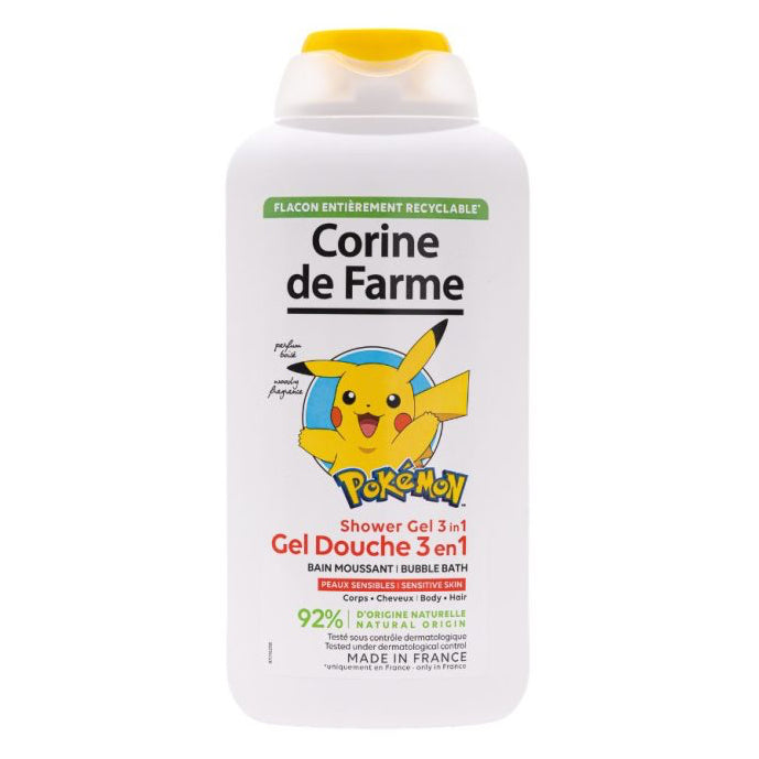 Corine De Farme جل استحمام 3 في 1 للجسم والشعر للبشرة الحساسة ديزني بوكيمون